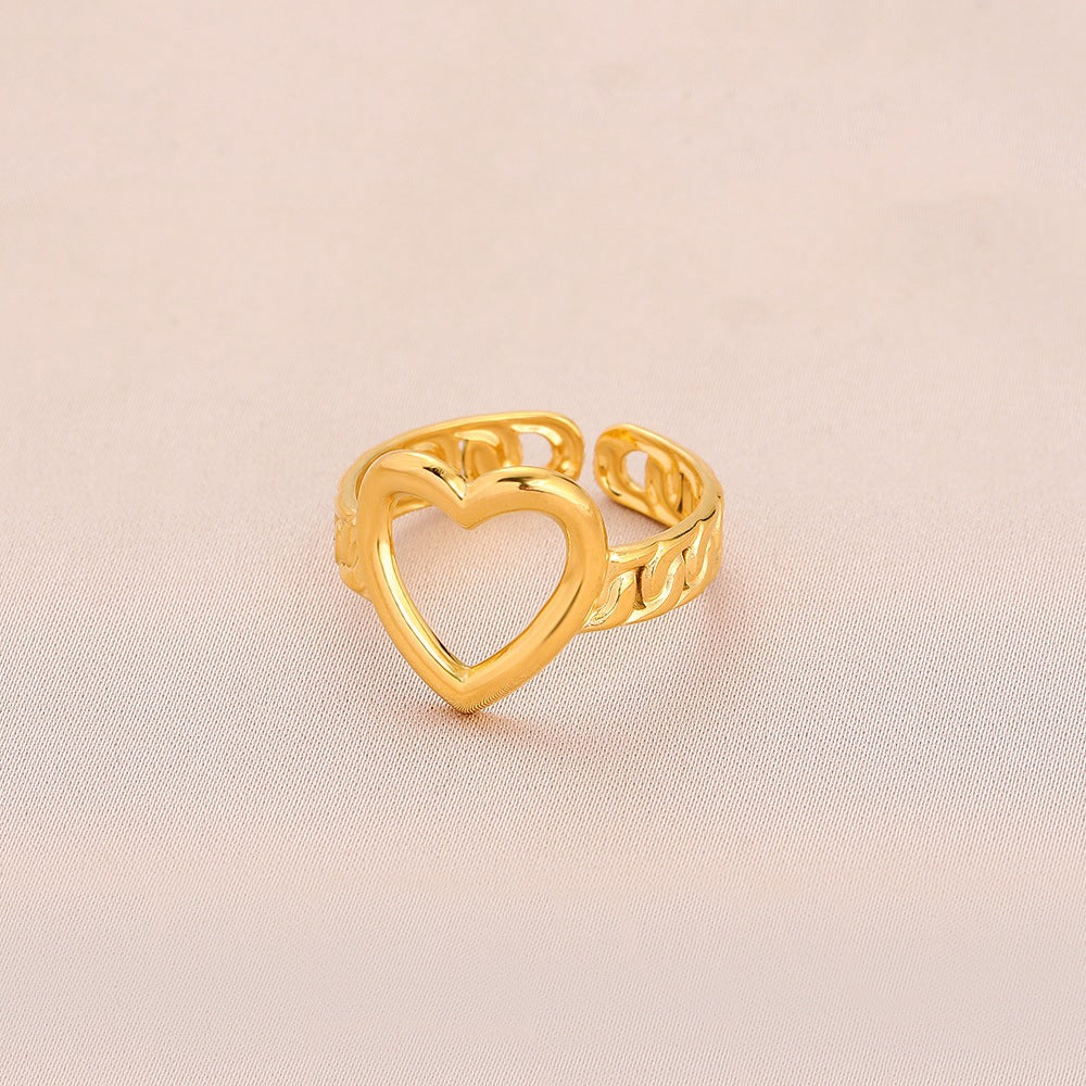 Venta al por mayor Anillo abierto de acero inoxidable